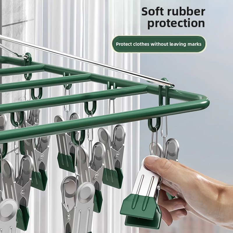 Stainless Steel Multi-clamp Cl - огляд і ціна Baby Clothing Drying Rack