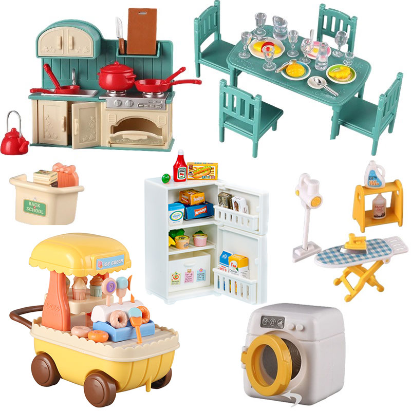 Dollhouse Furniture Set Doll H - огляд і ціна Baby Clothing Washing Machine