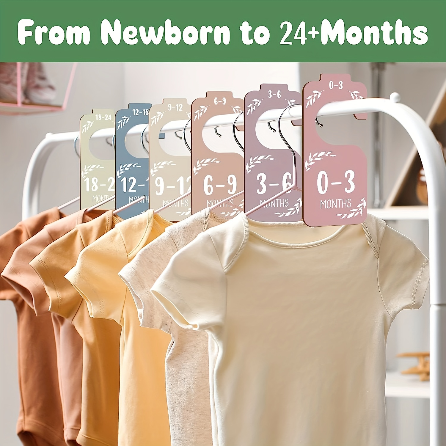 8pcs Wooden Baby Closet Divide - огляд і ціна Baby Clothing Wardrobe