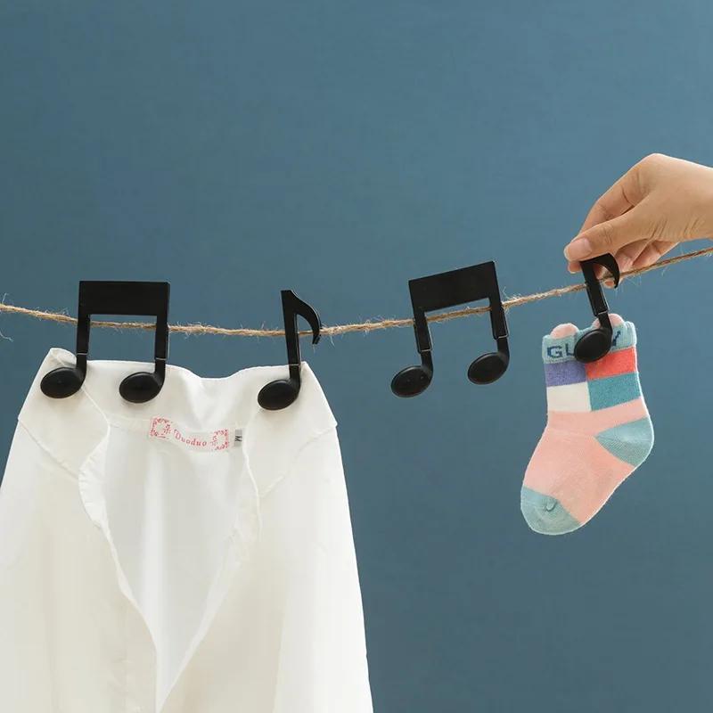 2pc Musical Note Clothes Pegs  - огляд і ціна Baby Clothing Drying Rack