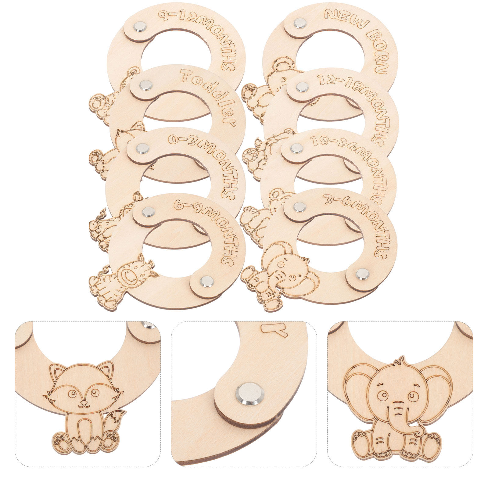 8Pcs Baby Clothes Organizer Wo - огляд і ціна Baby Clothing Wardrobe